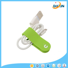 Multicolor Personalizar Logo Silicona Multifuncional Cable Winder